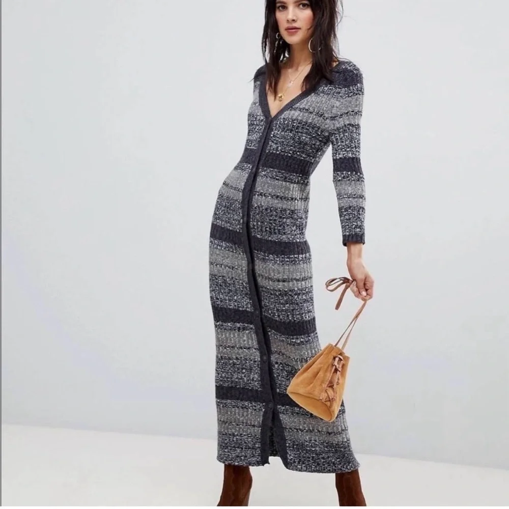 NWT Free People Cozy Up Cardigan Maxi Dress | XS